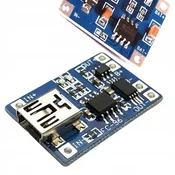 Rosfix Polnilnik akumulatorjev LI-ION TP4056 z Mini USB 5V 1A, (21656592)