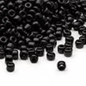 Kašaste perle (seed beads) 4 mm mat crna