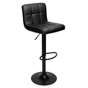ShopJK BARSKI STOL ARAKO BLACK EKO USNJA BEL