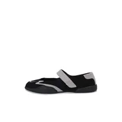 nae Vegan Shoes Balerinke Nadia siva / črna