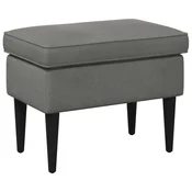 Vidaxl Podnožje Temno siva 55 x 35 x 41 cm Žamet