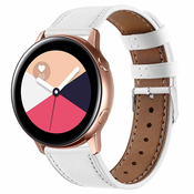 BStrap Xiaomi Amazfit GTR 42mm Leather Italy pašček, White