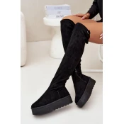 BIG STAR SHOES Womens Platform Knee High Boots Big Star