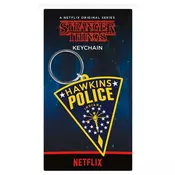 Privezak Stranger Things - Hawkins Police - Rubber Keychain