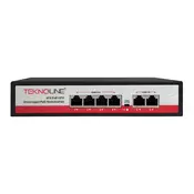 Switch PoE | 24V | 4 PoE Porta + 2 Uplink | Teknoline