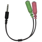 Genius audio kabl Acc-100 2x 3,5 mm ženski na 1x 3,5 mm muški. 0,2 miliona
