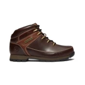 Timberland za moške. TB0A2K84EIU1 Euro Sprint Usnjeni gležnjarji rjave barve (41), Rjava, Ravna stran, Čipke, Priložnostno, &