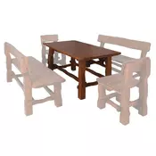 CASARREDO Vrtna miza OM-101 iz masivnega lesa jelše 150x75 cm – izbira barve