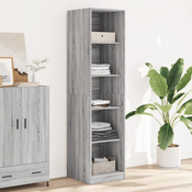 vidaXL Garderobna omara siva sonoma 50x50x200 cm inženirski les