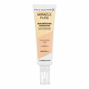 Max Factor Miracle Pure Skin-Improving Foundation SPF30 hranilna tekoča podlaga 30 ml Odtenek 76 warm golden