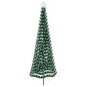Vidaxl LED novoletna jelka iz tinsel traku s klinom EKENAS 250 cm
