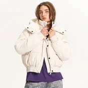 Cropp - Prošivena puffer jakna s kapuljacom - nude