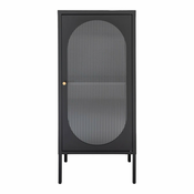 Črna kovinska vitrina 50x110 cm Adelaide – House Nordic