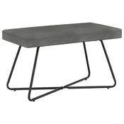 vidaXL klop Enobarvno Temno siva 80 x 40 x 45 cm Žamet