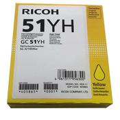 Gel kartuša Ricoh GC51Y (405865) rumena/yellow- original