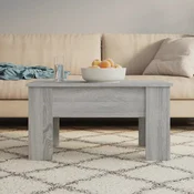 Stolic za kavu siva boja hrasta 79x49x41 cm konstruirano drvo