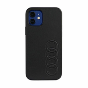 Audi sinteticka kožna torbica za iPhone 12 / iPhone 12 Pro (crna)