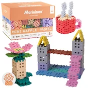 MARIOINEX Marioinex Mini Waffle Pastelni komplet gradbenih kock, mehke kocke za otroke, varne – 500 kosov