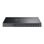 TP-LINK Switch 32x10Gbps SFP+ + 2x konzole priključka, upravljani za montažu u rack, SX3032F