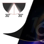 slomart Matirana folija za zasebnost 3mk Silky Matt Privacy za iPhone 16 Pro