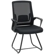 Homestar Pisarniški stol z naslonjali za roke in ledveno oporo 57x56x97 cm črne barve