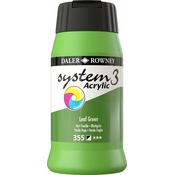Daler Rowney System3 Akrilna barva Leaf Green 500 ml 1 kos