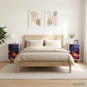 Vidaxl Nočna omarica KIEL 2 kos Sonoma hrast 36 x 33 x 60 cm