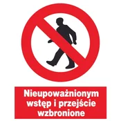 shumee Znak ZZO-2: Vstop nepooblaščenim osebam prepovedan