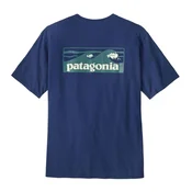 Patagonia Boardshort majica z logotipom in žepom Responsibili, modra (M)