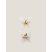 Monsoon Children Set šnala za kosu Butterfly, 2 komada, Beli