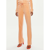 Juicy Couture Spodnji del trenirke Tina JCAPW045 Oranžna Regular Fit
