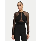 Elisabetta Franchi Bodi BO-030-62E2-V300 Črna Slim Fit