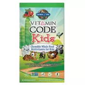 Vitamin Code Kids, žvečljivi polnovredni multivitamini za otroke, Cherry Berry - 30 žvečljivih medvedkov