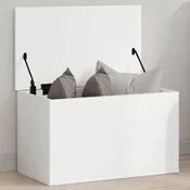 Kutija za pohranu bijela 60 x 35 x 35 cm od konstruiranog drva