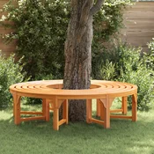 Banka Dreves 8 -Seater 2 kos 160 x 80 x 45cm Naravna