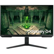 Monitor Samsung 27 Odyssey G4, LS27BG400EUXEN, IPS, gaming, AMD FreeSync Premium, NVIDIA G-Sync 240Hz, 1ms, 2xHDMI, DP, Pivot, Full HD LS27BG400EUXEN