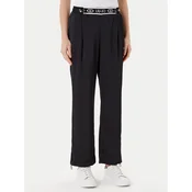 Liu Jo Sport Hlače iz tkanine TF5192 T004A Črna Regular Fit