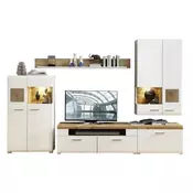 Hom`in DNEVNI REGAL, bela, hrast