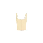 Bershka Top svetlo rumena