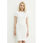 Pamucna haljina Polo Ralph Lauren boja: bijela, mini, ravna, 211943139
