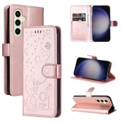 Eleganten etui ovitek za Samsung S24/S25, Mucek, Rose Gold