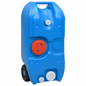 vidaXL Spremnik za vodu na kotacima za kampiranje 40 L plavi
