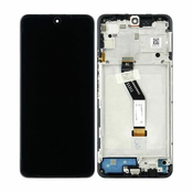 Xiaomi Poco M4 5G 22041219PG - LCD zaslon + steklo na dotik + okvir (Power Black) - 560005L19P00 Genuine Service Pack