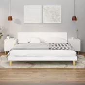 Vidaxl vidaXL Nočne omarice, komplet 2 kosov, bele, material na osnovi lesa