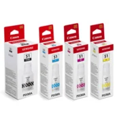 Komplet Črnil Canon 4 x GI-51 (BK, C, M, Y) Canon Pixma G1520, G1530, G1560, G2520, G2560, G2570, G3520, G3560, G3570, G3571, G3572, 4570 - črna, cyan, magenta, rumena