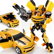 shumee Robotski avto Auto Robót Yellow 2v1 42 cm transformirajoča igrača z zvokom in svetlobo za otroke
