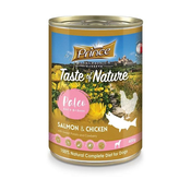 PRINCE Dog Premium konzerva - LOSOS in PIŠČANEC s sladkim krompirjem, 400g