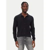HUGO Pletena jopica San Jordan 50553663 Mornarsko modra Regular Fit