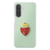 AVIZAR Ovitek za Galaxy A17 s 3D motivom jagode in dvignjenim robom, Zelena, (5000274367)