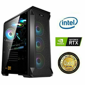 Računalo INSTAR Gamer Hurricane, Intel Core i7 12700F up to 4.9GHz, 16GB DDR4, 1TB NVMe SSD, NVIDIA GeForce RTX3060 12GB, no ODD, 5 god jamstvo